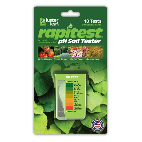 Kit de 10 Pruebas para Medidor de pH de Suelo Luster Leaf 1612 Rapitest