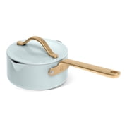 Beautiful 18-Piece Cookware Set, Pots & Pans with Strainer Lids & Kitchen Utensils, EverGood Ceramic Nonstick Coating, Hydrangea by Drew Barrymore