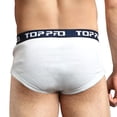 thumbnail image 2 of Men's 100% Cotton Classic Band Briefs, Underwear, White XL, 6-Pack, 2 of 2