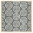 thumbnail image 2 of SAFAVIEH Outdoor LND176M Linden Collection Blue / Creme Rug, 2 of 7