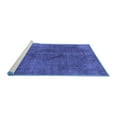 thumbnail image 2 of Ahgly Company Machine Washable Indoor Square Oriental Blue Industrial Area Rugs, 3' Square, 2 of 4
