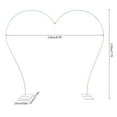 thumbnail image 2 of Miumaeov White Arch Stand Metal Backdrop Stand Heart-Shaped Wedding Arch Stand Balloon Flower Arch Kit Frame for Wedding Birthday Party Background Decoration, 2 of 14