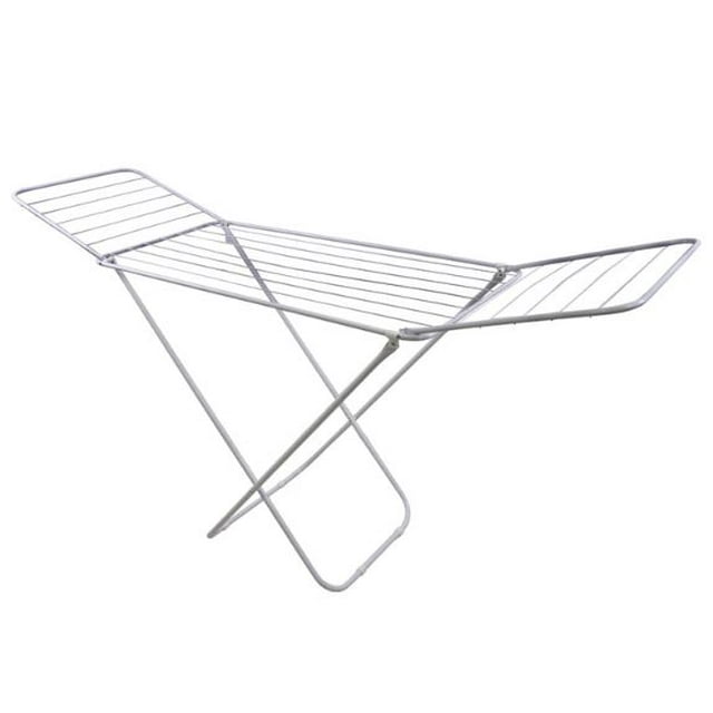 Rack de secado para ropa IDEEN Tendedero blanco Plegable y portátil 183 x 51 x 100