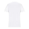 thumbnail image 5 of Jewelreauty Womens V Neck Tunic Tops Casual Lace Short Sleeve Loose Fit Blouses Summer Solid Color Shirts (S, White), 5 of 6