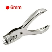 Leke 3or6mm Metal Single Hole Puncher Hand Paper Punch Single Hole Scrapbooking Plier
