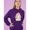 thumbnail image 2 of Manga Girl Cheerful Smile Hoodie Women -Image by Shutterstock, Female Medium, 2 of 4