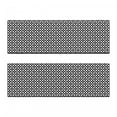 thumbnail image 2 of Abstract Bench Cushion Set of 2, Checkerboard Texture Inspired Modern Monochrome Print with Circular Modules, Standard Size Foam Pad and Decorative Cover, Black and White, by Ambesonne, 2 of 4