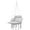 Gray, variant on Spaco Hammock Swing Chair with Large Cushion, Macrame Hanging Chair with Chain and Steel Frame for Patio, Beach, Gray
