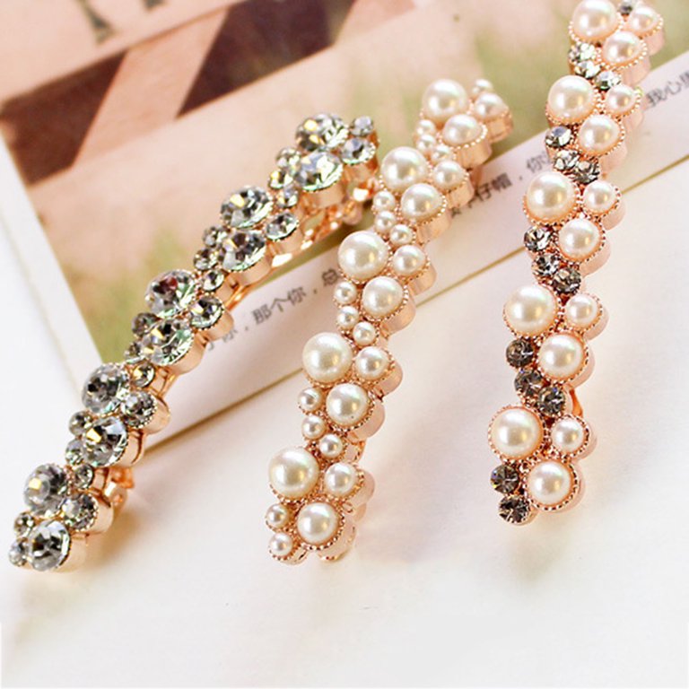 Women Hair Clip, Fashion Casual Faux Pearl Faux Crystal  display picture 1