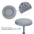 thumbnail image 3 of Cubierta de Taburete de Bar Uxcell de 9.5" Paquete de 4 Cubierta de Cojín de Taburete 11"-15.7" Silla Gris Plateado, 3 of 7