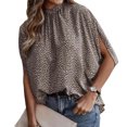 thumbnail image 4 of Birdeem Chemise d'Été Décontractée Mode Imprimée Sans Manches Fendue Ample pour Femmes, 4 of 7