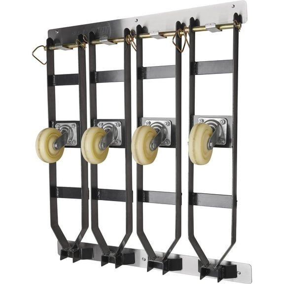 Speedway Motors Four Post Lift Caster Storage Rack, 304 Stainless