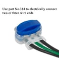 thumbnail image 3 of Conector de cable, conectores de cable rellenos de gel o grasa, resistentes al agua y a la intemperie, perfectos para jardín y exteriores y cortacésped robot y cortacésped de automóvil (20 piezas), 3 of 5