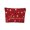 Red, variant on Colorful Independence Day Zippered Storage Pouch Polyester Cosmetic Bag For Travel Pencil Case Organizer 9.84X6.69Inch