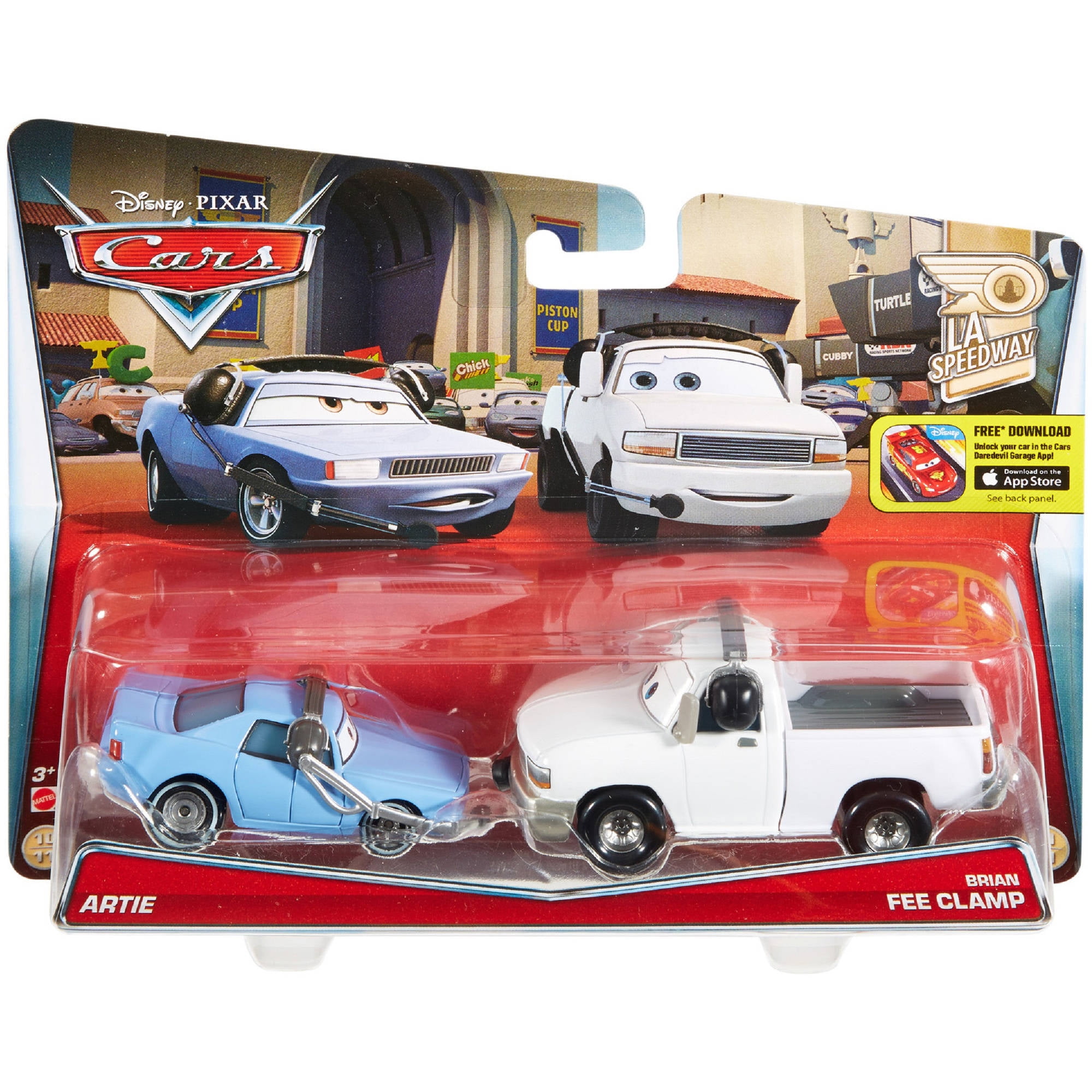 ARTIE AND BRAIAN FEE CLAMP カーズ ミニカー　ドック Disney / Pixar LA Speedway Artie & Brian Fee Clamp Diecast Car 2