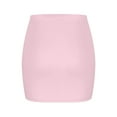 thumbnail image 6 of LADIGASU Women's Summer Sexy Solid Color Elastic Waist Short Skirt, 6 of 7