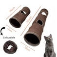 thumbnail image 2 of Methold Túneles de juguete para gatos, saludables e higiénicos, color marrón, túnel plegable activo y comprometido para gatos, túnel para Juguetes para gatos, 2 of 6