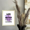 thumbnail image 2 of Designs ByLITA Life Is Better When You're Laughing, 11 x 14 White Wall Print Inspirational (Framed) | Motivational Home Decor, 2 of 7