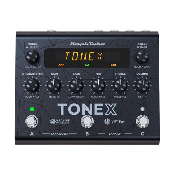 Pedal de Modelado de Tono para Guitarra y Bajo IK MULTIMEDIA TONE-X negro 20x9x20
