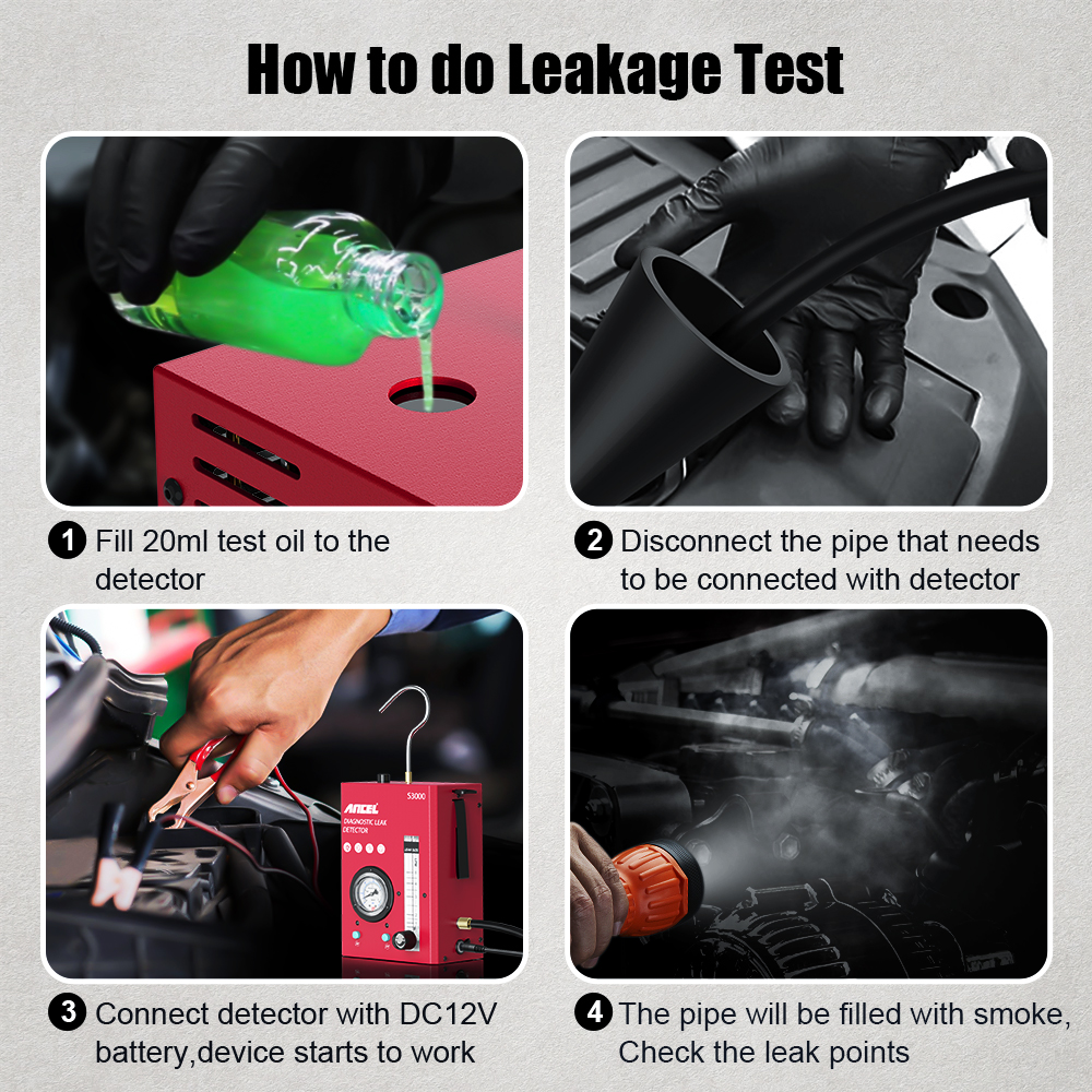 Buy ANCEL Automotive EVAP Smoke Machine Vacuum Pipe Leak Detector with