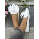 thumbnail image 2 of New Arrival Women's Outdoor Pointed Toe Shallow Mouth Flat Shoes With Butterfly Knot, Rose Medium Washed Cloth Soft Sole Work, Driving Loafers, 2 of 4