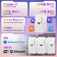 thumbnail image 2 of HP Victus 15L i5 RTX 3050 Premium Gaming Desktop, Intel i5-13400 (Beat i7-1255U), GeForce RTX 3050, 32GB RAM, 1TB SSD, Wi-Fi 6, Wired Keyboard & Mouse, Windows 11 Pro, 2 of 6