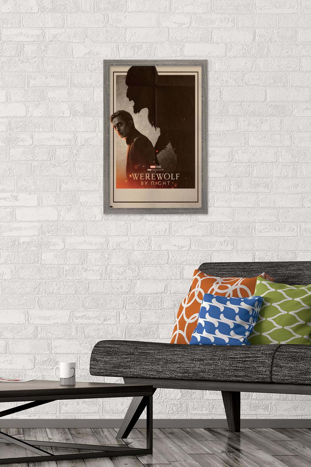 Marvel Werewolf By Night - One Sheet Wall Poster, 14.725" x 22.375" Framed