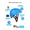 thumbnail image 3 of Bicicleta Helmet Glaf para niños pequeños de 2 a 8 años, multideportiva, azul y blanco, 3 of 8