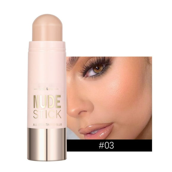 Xihbxyly Barra Iluminadora Luminosa, Varita Iluminadora con Textura de Vidrio, Iluminador con Efecto Brillo de Larga Duración, Barra Brillante de Fácil Aplicación, Retoque de Maquillaje Diario, Esenc