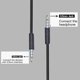 thumbnail image 3 of Cable auxiliar ANGGREK Para auriculares de juegos tejido con control de volumen Para G633 G635, 3 of 8