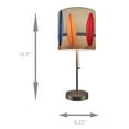 thumbnail image 4 of Zeckos Table Lamps with Decorative Surfboard Shades Set of 2, 4 of 4
