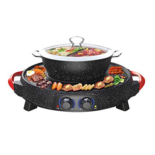 Hot Pot Barbecue OnePot, Korean Multifunction Electric Hot Pot