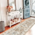 thumbnail image 3 of Findosom 2'x8' Hallway Runner Rug Washable Vintage Kitchen Laundry Runner with Non Slip Backing Farmhouse Entryway Living Room Floor Mat Stain Resistant Runner Carpet Orange, 3 of 5