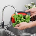 thumbnail image 6 of 1Pcs Collapsible Colander Set, Silicone Collapsible Strainers for Kitchen, Perfect for Draining Pasta, Vegetable and Fruit, Food Strainer, Dishwasher Safe, 6 of 9