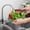 Red, variant on Foldable Silicone Colander with Handles,Collapsible Kitchen Strainer for Pasta Vegetables S-9.64in