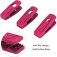 thumbnail image 3 of Velvet Hangers Clips 20 Pack, Ivory Pants Hangers Velvet Clips, Strong Finger Flocked Clips Perfect For Use With Slim-Line Clothes Velvet Hangers - Pink, 3 of 5