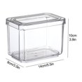 thumbnail image 3 of Plastic Storage Clear Bins with Lid，Stackable Pantry Organizer Box Bin Containers for Organizing Kitchen Fridge  Food  Snack Pantry Cabinet  Fruit  Vegetables  Bathroom Supplies | Food, 3 of 10