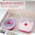 thumbnail image 3 of Collapse-it Silicone Food Storage Containers - BPA Free Airtight Silicone Lids, 4 Piece Set of 6-Cup, 4-Cup, 3.5-Cup, 2-Cup Collapsible Lunch Box Containers - Oven, Microwave, Freezer Safe, 3 of 6
