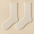 thumbnail image 2 of Daznico Socks for Women - Women's Autumn and Winter Warm Solid Color Mid Length Socks, 2 of 4