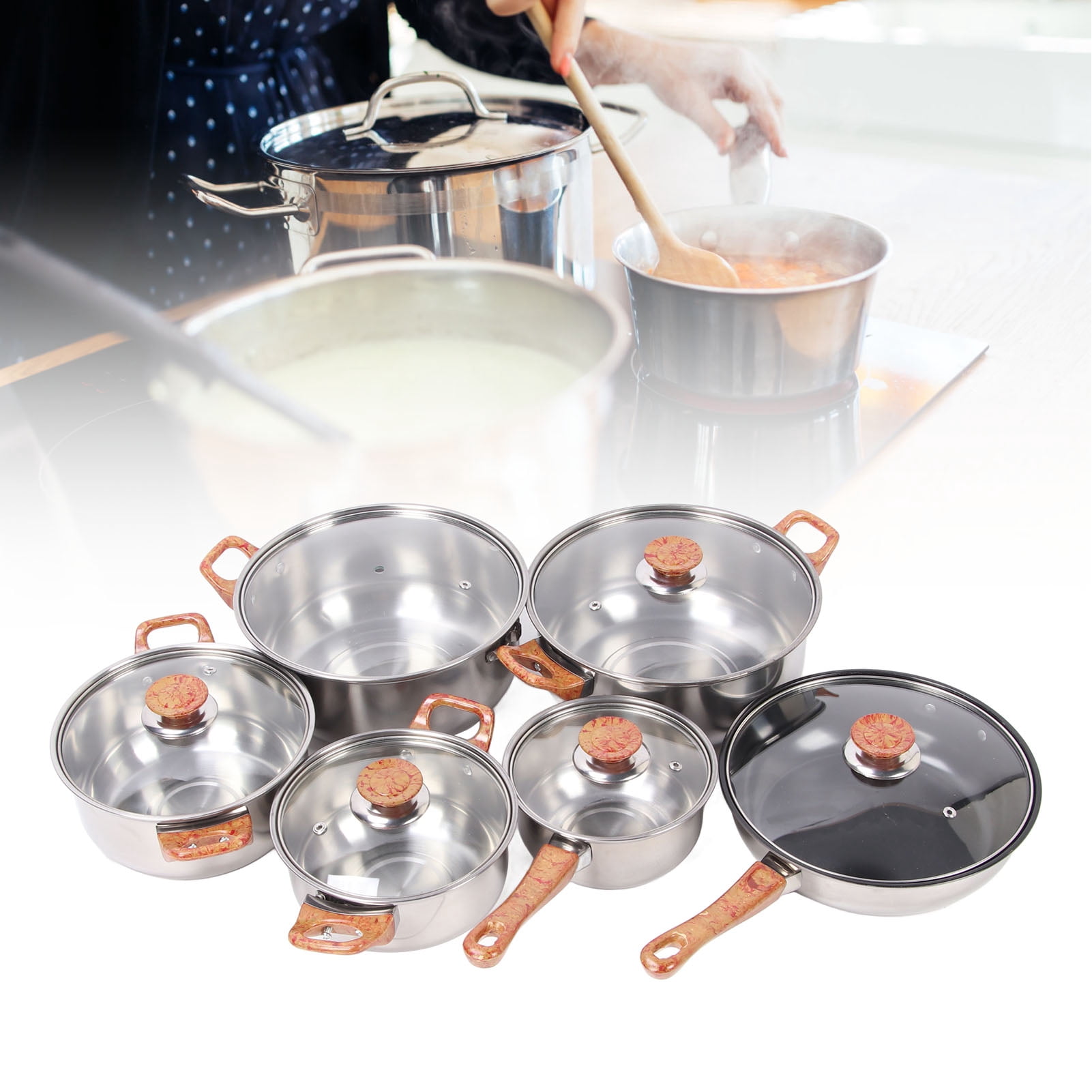 Kit De Mini-cuisine 12 Pièces En Inox – Casseroles Et Poêles Pour Jeu De Rôle Enfant Dès 3 Ans