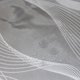 thumbnail image 2 of Cortina de ducha de 180 x 200 cm con 12 ganchos de secado rápido (onda), tela de poliéster impermeable y lavable a máquina, cortinas de baño, 2 of 5