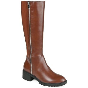 Journee Collection Womens Morgaan Tru Comfort Foam Stacked Heel Knee High Boots