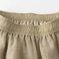 thumbnail image 5 of LEBONYARD Sheer Skirt with Pockets,Woman Temperament High Waist Solid Color Joining Pocket-Line Skirt Khaki Free Size, 5 of 8