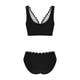 thumbnail image 5 of Tankini para mujer, bikini liso sin espalda, de dos piezas, estilo vendaje, para playa, dos piezas, tankini, 2 piezas, 5 of 9