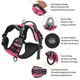 thumbnail image 3 of Arnés para perros HEELE sin tirones, reflectante, ajustable, rosa S, 3 of 5