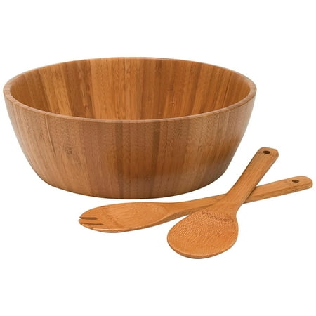 Lipper International 8208-3 Bamboo 3-piece Salad Set - Walmart.com 