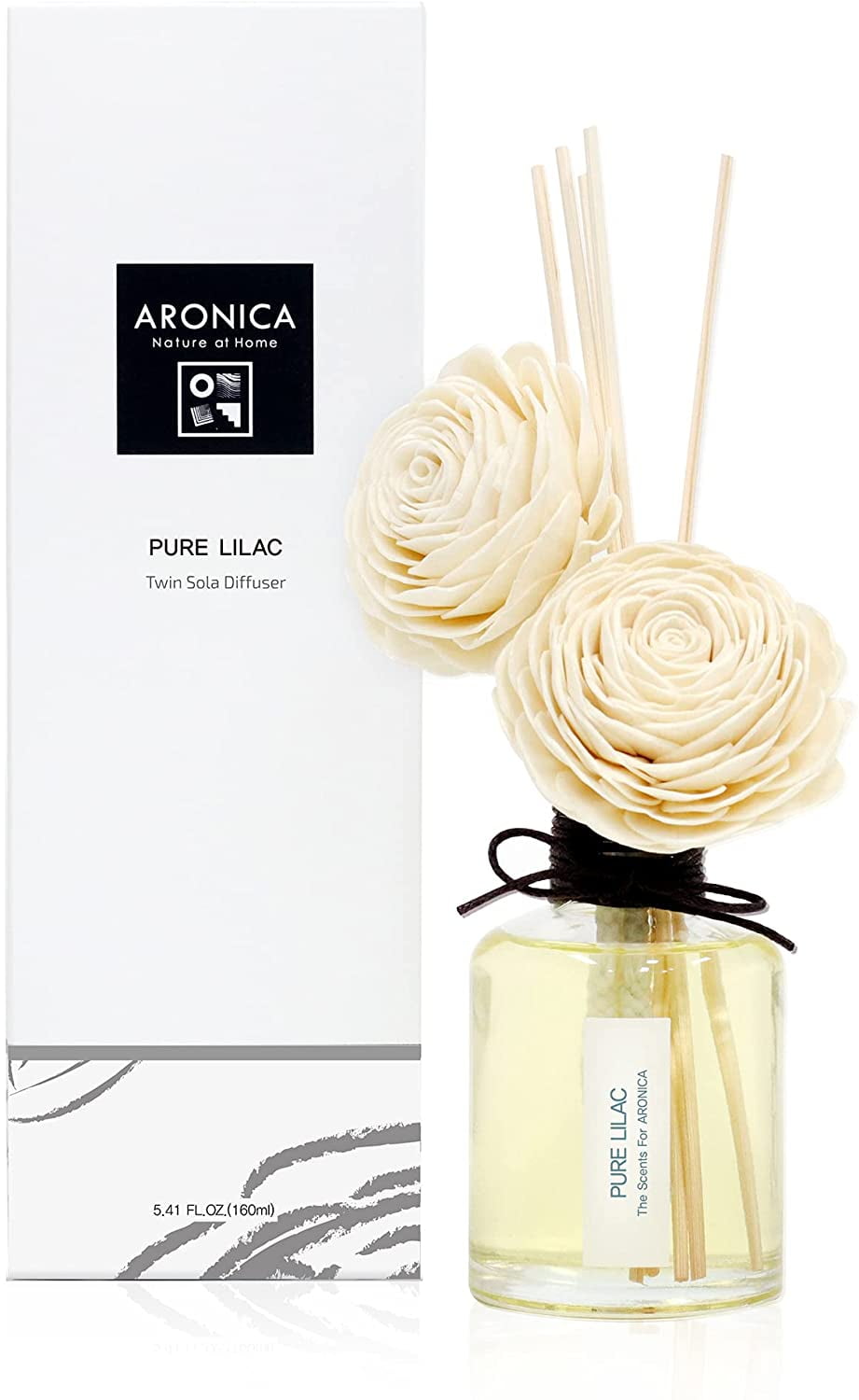 Pure Lilac Twin Sola Flower Reed Diffuser