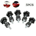 thumbnail image 6 of 5 Pcs Star Shape Thread Clamping Handle Bolt Bakelite Hand Knob Tighten Screw M6, 6 of 9