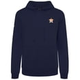 thumbnail image 2 of Men's Levelwear Navy Houston Astros Podium Primary Pullover Hoodie, 2 of 3