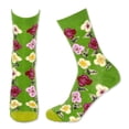 thumbnail image 3 of Wonderful Pansy Flower Socks from the Sock Panda (Adult Medium), 3 of 3